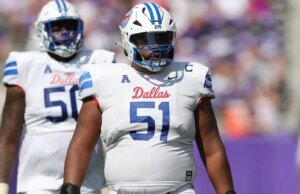 Saskatchewan Roughriders contrata Justin Osborne, três vezes guarda da SMU em todas as conferências