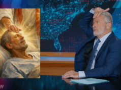 Jon Stewart brinca que Trump deveria se reconciliar com o Vaticano e a Igreja Católica, já que “ambos historicamente se preocupam profundamente com… encobrir escândalos sexuais”