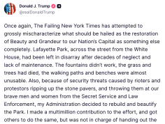 Trump rasga o “fracasso” do New York Times poucas horas antes de participar do primeiro WHCD como POTUS