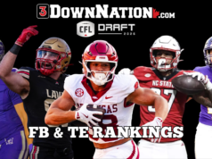 Classificações de posição do Draft da CFL de 2026: zagueiros e tight ends