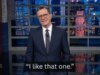 Stephen Colbert recapitula alegremente os melhores sinais do protesto No Kings