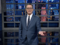 Stephen Colbert reage à missão lunar Artemis II