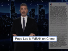 Jimmy Kimmel critica Trump por seu ataque ao Papa Leão XIV