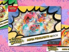 O Pokémon TCG Ascended Heroes Mega Feraligatr ex Box está disponível para pré-encomenda por menos de valor de mercado