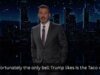 Jimmy Kimmel reage ao rei Charles dando a Trump um sino de ouro