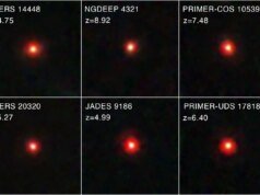 Misteriosas galáxias ‘ponto vermelho’ podem ter buracos negros ‘relíquias’ anteriores ao Big Bang