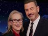 Meryl Streep fica do lado de Jimmy Kimmel enquanto Donald Trump pede sua demissão: ‘Você está carregando a bandeira da liberdade de imprensa’