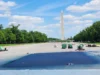 Piscina refletora do Lincoln Memorial vandalizada com graffiti ’86 47′ em meio à reforma de Trump e à acusação de Comey