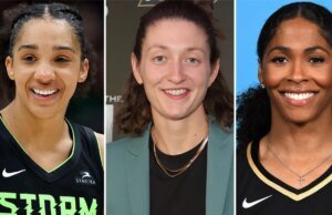 Filme em desenvolvimento de Run-A-Muck, ‘Courtside’, com os jogadores da WNBA Gabby Williams, Theresa Plaisance e Syd Colson