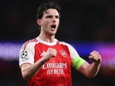 Declan Rice elege o melhor jogador com quem jogou no Arsenal