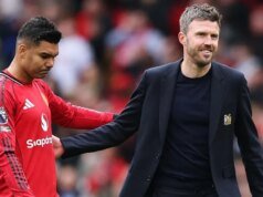 Michael Carrick revela porque Casemiro não jogará no último jogo do Man Utd na temporada