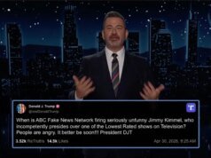 Jimmy Kimmel após o último apelo do presidente para sua demissão: “Trump tem três guerras acontecendo agora – iranianos, ucranianos e comediantes”