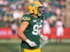 Noah Curtis emocionado por retornar da ruptura do ACL com Edmonton Elks