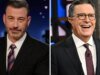 Na noite do show final de Stephen Colbert, Jimmy Kimmel irá ao ar uma reprise em homenagem a seu rival e amigo noturno