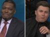 Troca de piadas de ‘SNL’: Michael Che declara que ‘Michael Jackson não fez nada de errado’ e Colin Jost quase raspa a cabeça