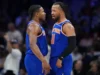 Knicks enterram 76ers 144-114 atrás da barragem de 3 pontos do Jogo 4, de volta às finais do Leste pelo segundo ano consecutivo