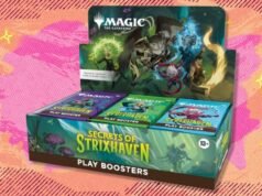The Magic: The Gathering Secrets of Strixhaven Play Booster Box tem quase US $ 25 de desconto na Amazon