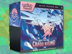 A Pokémon TCG Chaos Rising Elite Trainer Box está próxima do preço de mercado na Amazon – agora abaixo de US$ 120