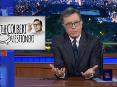 Stephen Colbert enfrenta perguntas rápidas de 15 anfitriões convidados famosos