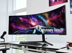 O gigante monitor de jogos Samsung Odyssey Neo G9 de 57 polegadas está à venda por US$ 600 de desconto