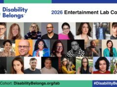 Disability Belongs revela participantes do grupo virtual para o laboratório de entretenimento de 2026