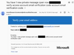 Os golpistas estão abusando de uma conta interna da Microsoft para enviar links de spam