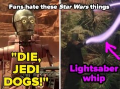 As pessoas estão compartilhando o "Mais idiota" Coisas em "Guerra nas Estrelas," E Chewbacca pode arrancar meus braços para esta postagem