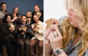 O "Papel Crítico" O elenco respondeu a um monte de perguntas enquanto brincava com os cachorrinhos menores e mais fofos de todos os tempos