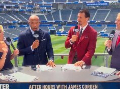 Thierry Henry ficou surpreso quando o comentarista da Copa do Mundo chamou James Corden de ‘prostituta completa’ ao vivo na TV