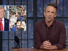 Seth Meyers analisa a decisão desastrosa de Trump de comparecer às finais da NBA